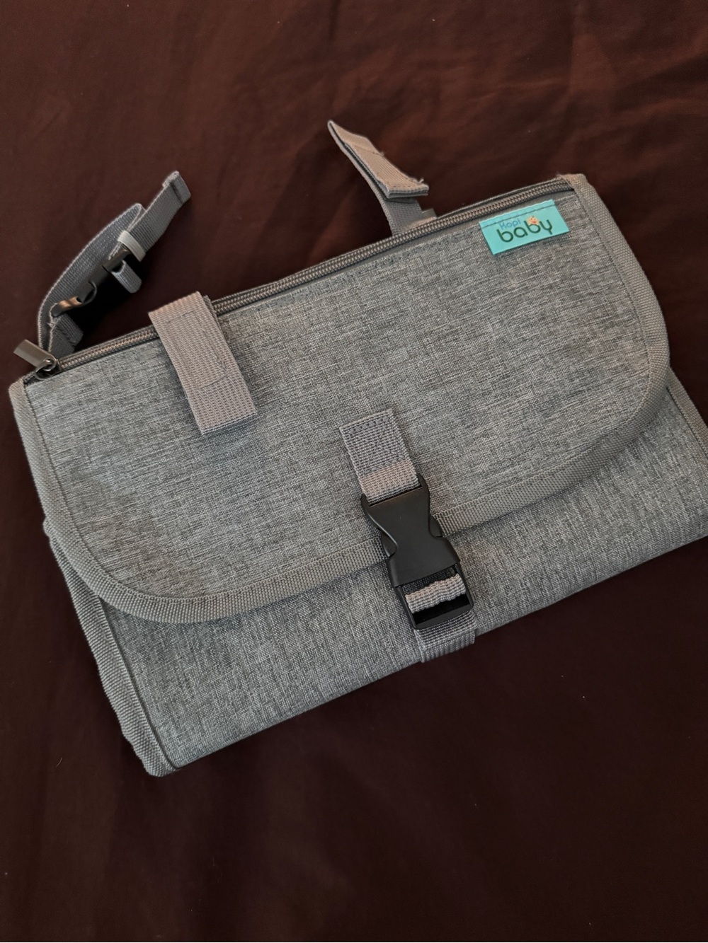 Gray Foldable Travel Changing Bag -